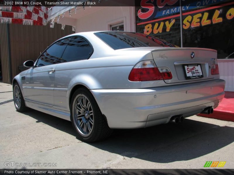 Titanium Silver Metallic / Black 2002 BMW M3 Coupe