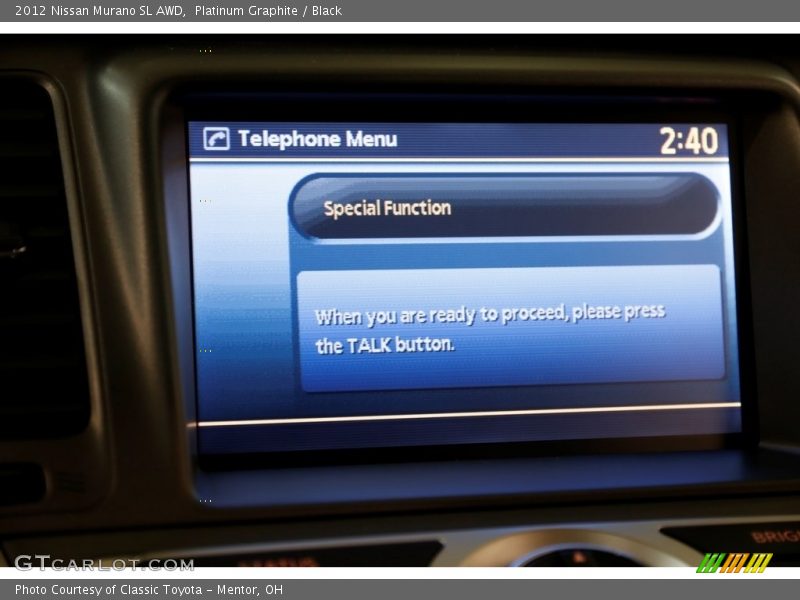 Platinum Graphite / Black 2012 Nissan Murano SL AWD
