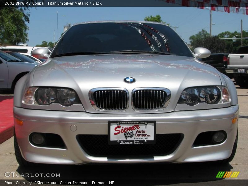 Titanium Silver Metallic / Black 2002 BMW M3 Coupe