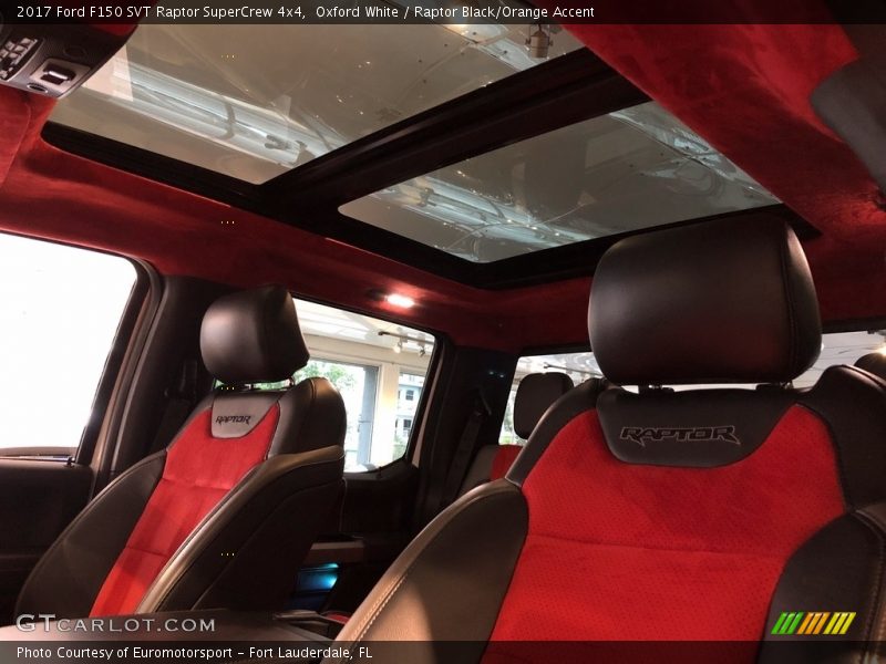 Oxford White / Raptor Black/Orange Accent 2017 Ford F150 SVT Raptor SuperCrew 4x4