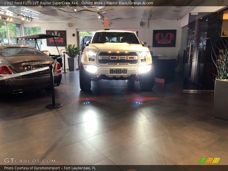 Oxford White / Raptor Black/Orange Accent 2017 Ford F150 SVT Raptor SuperCrew 4x4