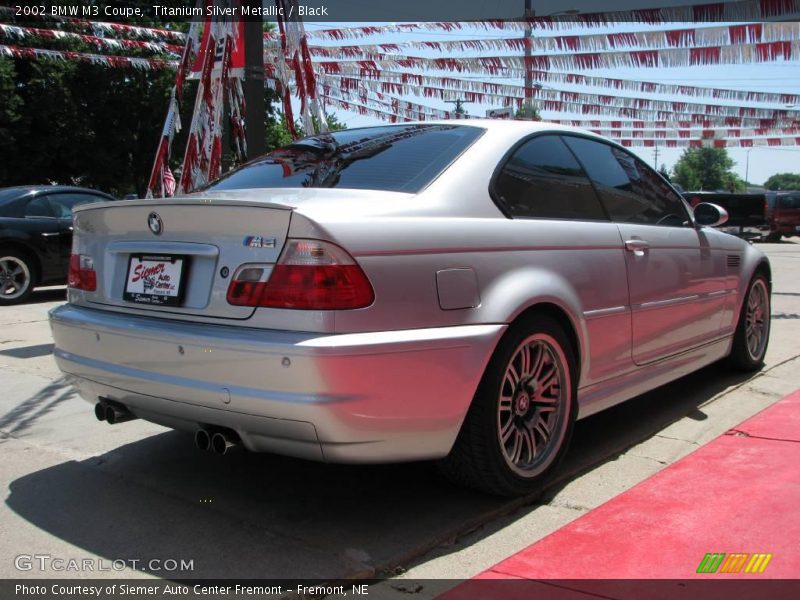 Titanium Silver Metallic / Black 2002 BMW M3 Coupe