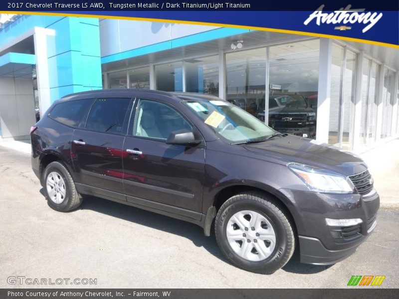 Tungsten Metallic / Dark Titanium/Light Titanium 2017 Chevrolet Traverse LS AWD