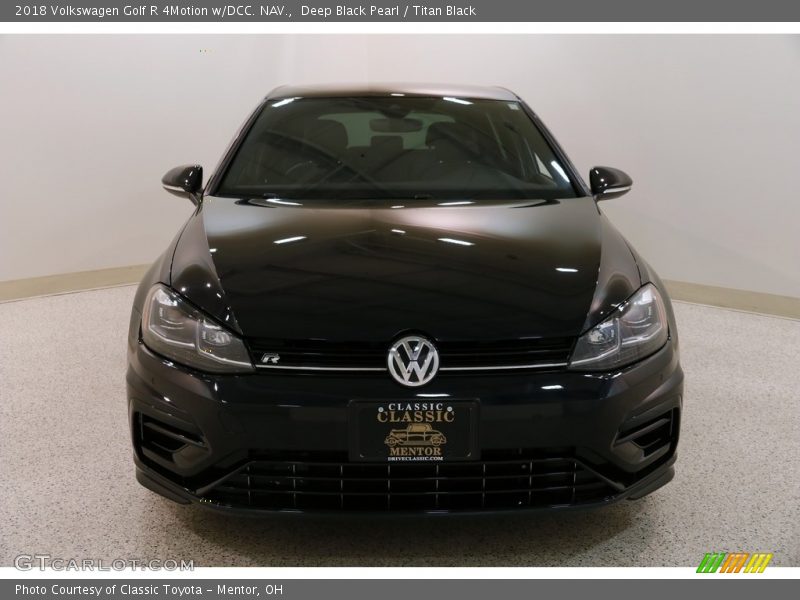 Deep Black Pearl / Titan Black 2018 Volkswagen Golf R 4Motion w/DCC. NAV.