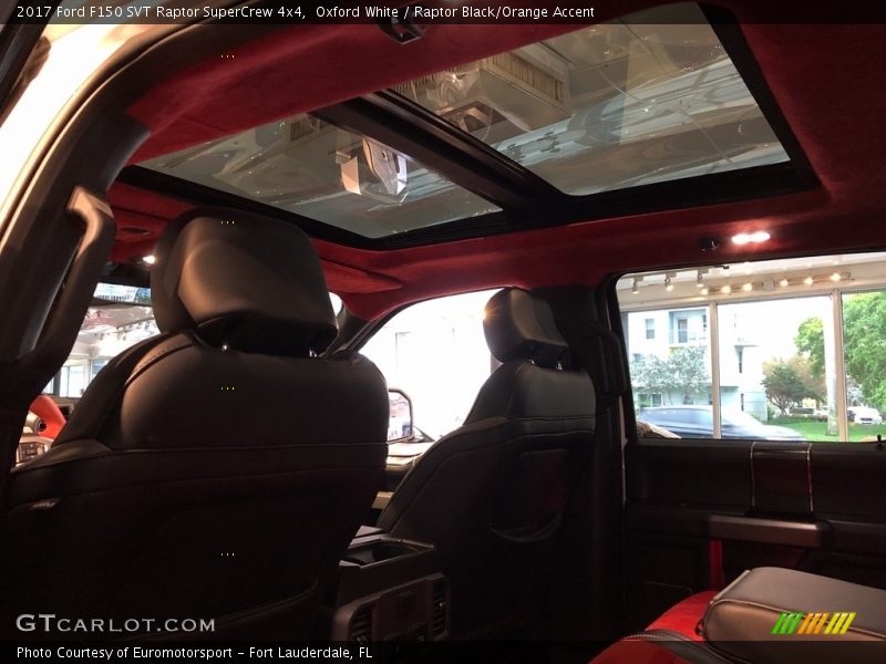 Oxford White / Raptor Black/Orange Accent 2017 Ford F150 SVT Raptor SuperCrew 4x4