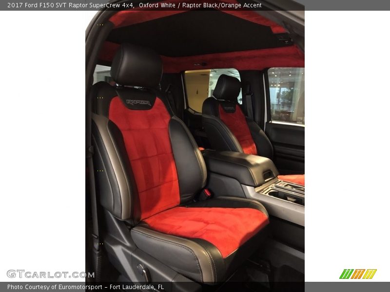 Oxford White / Raptor Black/Orange Accent 2017 Ford F150 SVT Raptor SuperCrew 4x4