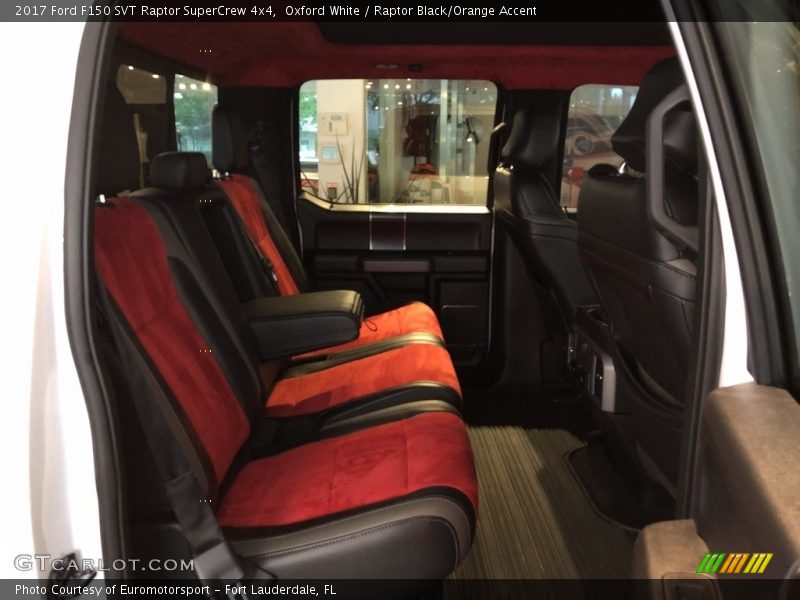 Oxford White / Raptor Black/Orange Accent 2017 Ford F150 SVT Raptor SuperCrew 4x4