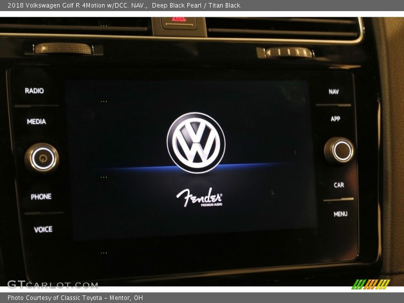 Deep Black Pearl / Titan Black 2018 Volkswagen Golf R 4Motion w/DCC. NAV.