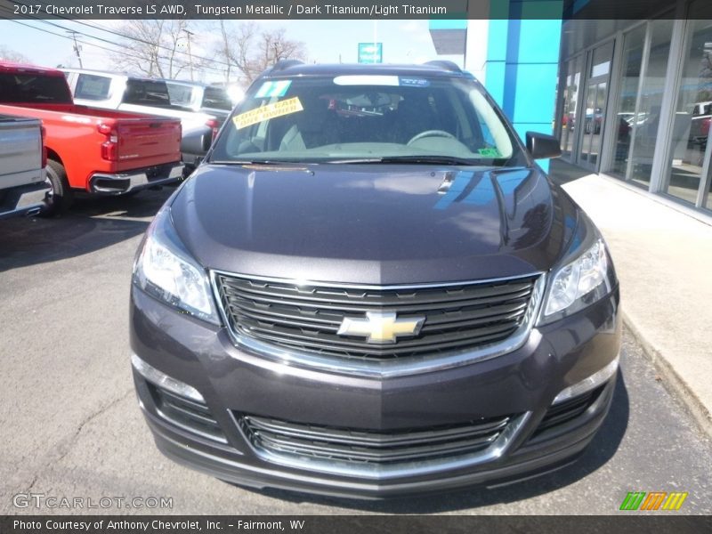 Tungsten Metallic / Dark Titanium/Light Titanium 2017 Chevrolet Traverse LS AWD