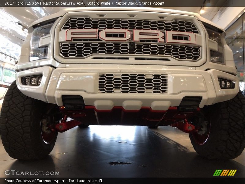 Oxford White / Raptor Black/Orange Accent 2017 Ford F150 SVT Raptor SuperCrew 4x4