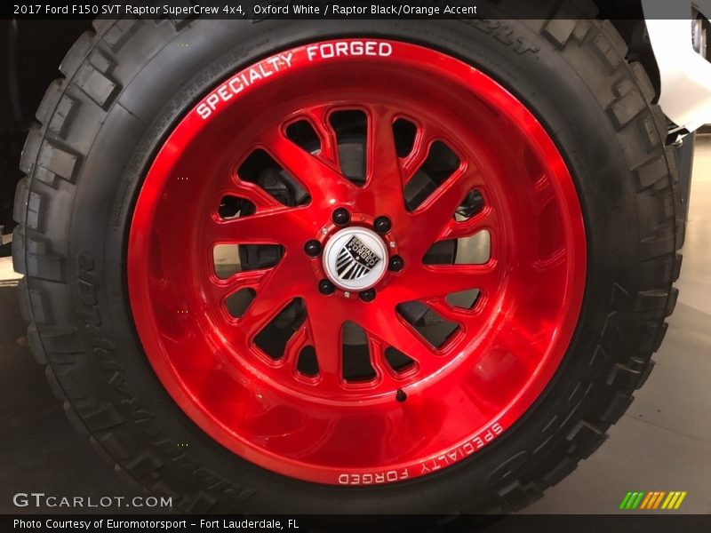 Oxford White / Raptor Black/Orange Accent 2017 Ford F150 SVT Raptor SuperCrew 4x4
