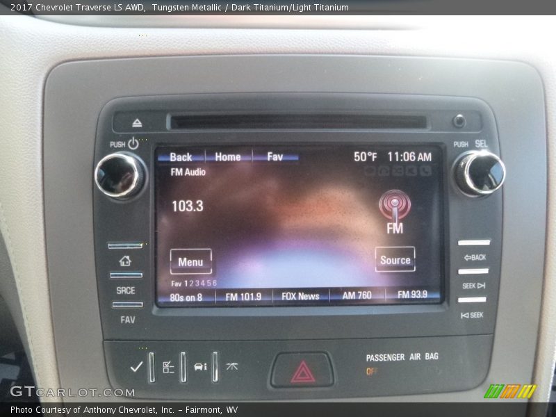 Tungsten Metallic / Dark Titanium/Light Titanium 2017 Chevrolet Traverse LS AWD