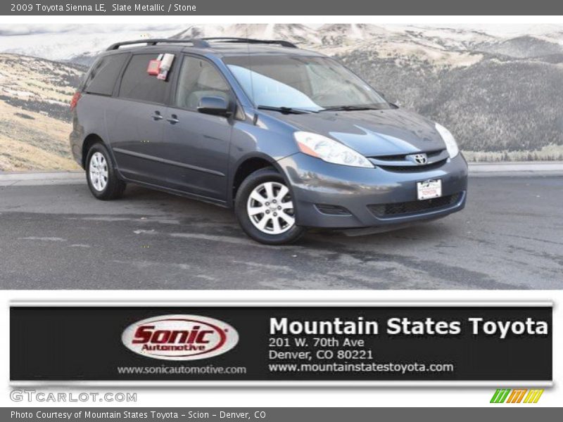 Slate Metallic / Stone 2009 Toyota Sienna LE