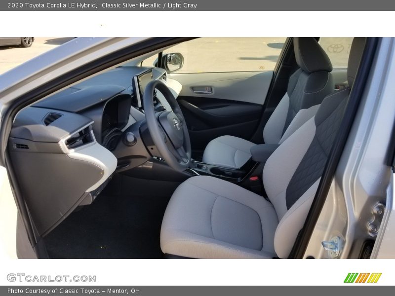 Front Seat of 2020 Corolla LE Hybrid