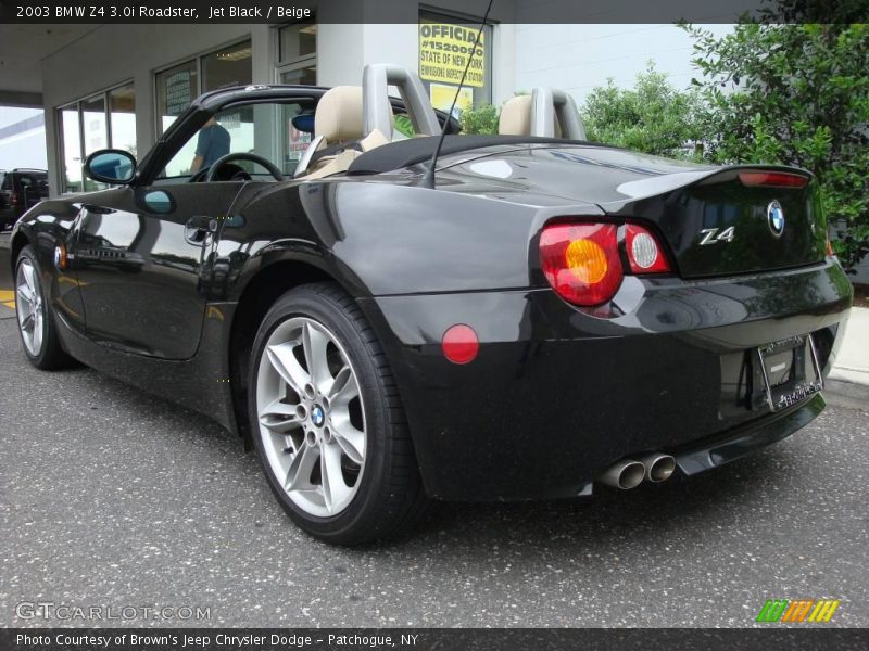 Jet Black / Beige 2003 BMW Z4 3.0i Roadster