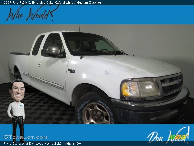 Oxford White / Medium Graphite 1997 Ford F150 XL Extended Cab