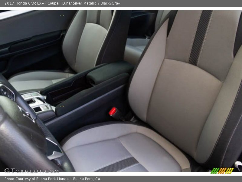 Lunar Silver Metallic / Black/Gray 2017 Honda Civic EX-T Coupe