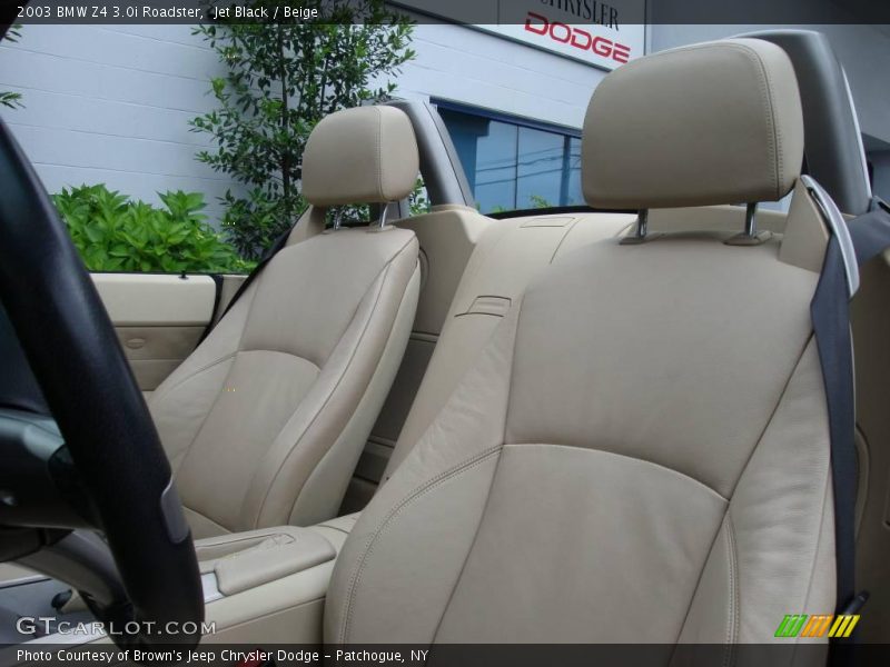 Jet Black / Beige 2003 BMW Z4 3.0i Roadster