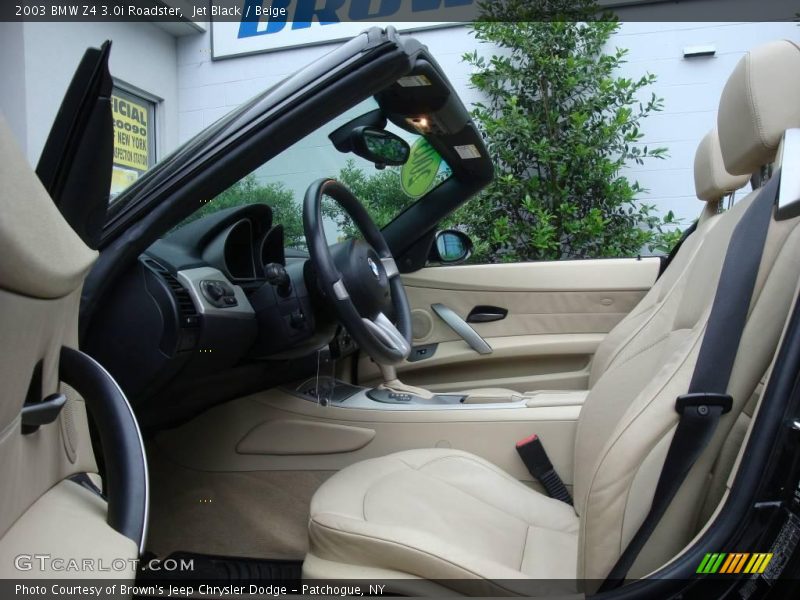 Jet Black / Beige 2003 BMW Z4 3.0i Roadster
