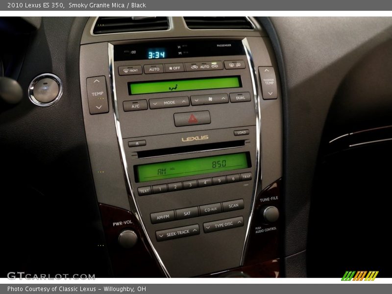 Smoky Granite Mica / Black 2010 Lexus ES 350