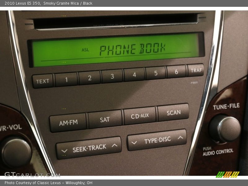 Smoky Granite Mica / Black 2010 Lexus ES 350