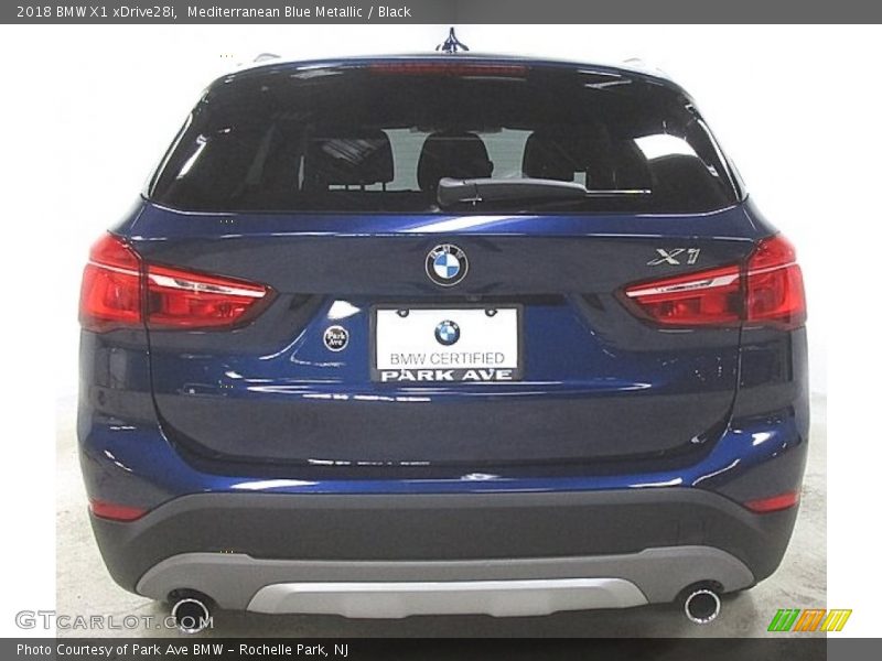 Mediterranean Blue Metallic / Black 2018 BMW X1 xDrive28i