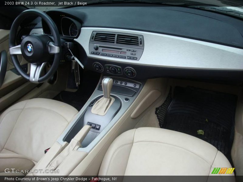 Jet Black / Beige 2003 BMW Z4 3.0i Roadster