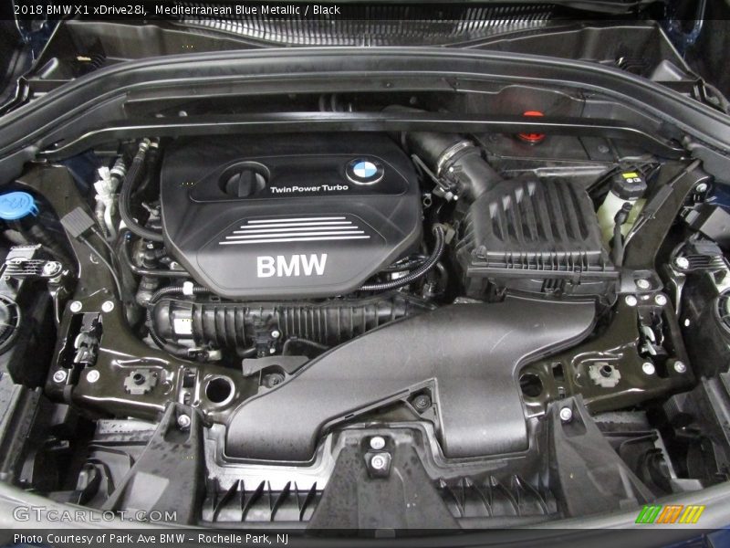 Mediterranean Blue Metallic / Black 2018 BMW X1 xDrive28i