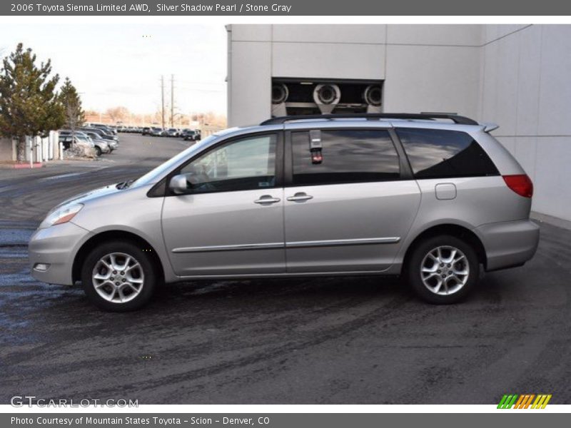 Silver Shadow Pearl / Stone Gray 2006 Toyota Sienna Limited AWD