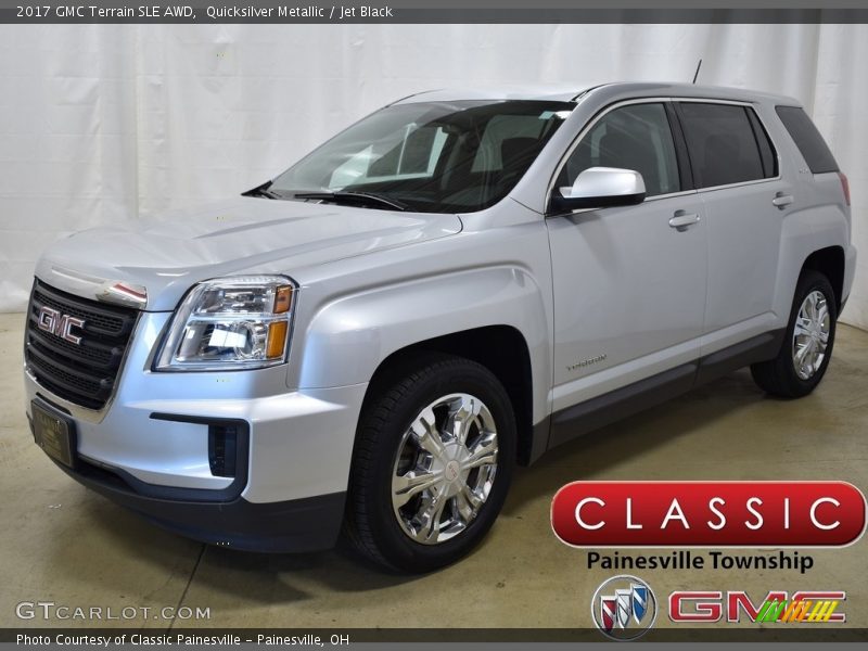 Quicksilver Metallic / Jet Black 2017 GMC Terrain SLE AWD
