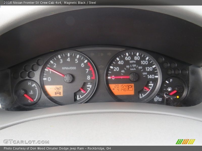 Magnetic Black / Steel 2018 Nissan Frontier SV Crew Cab 4x4