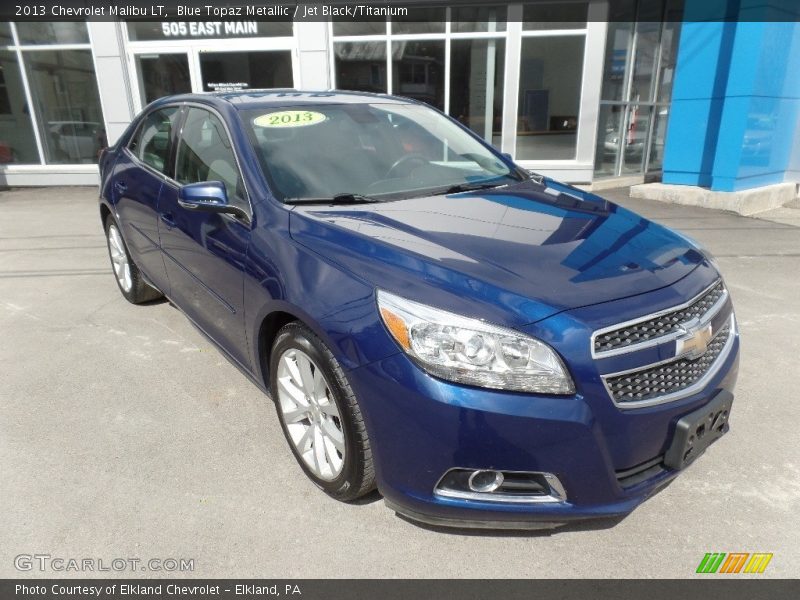 Blue Topaz Metallic / Jet Black/Titanium 2013 Chevrolet Malibu LT