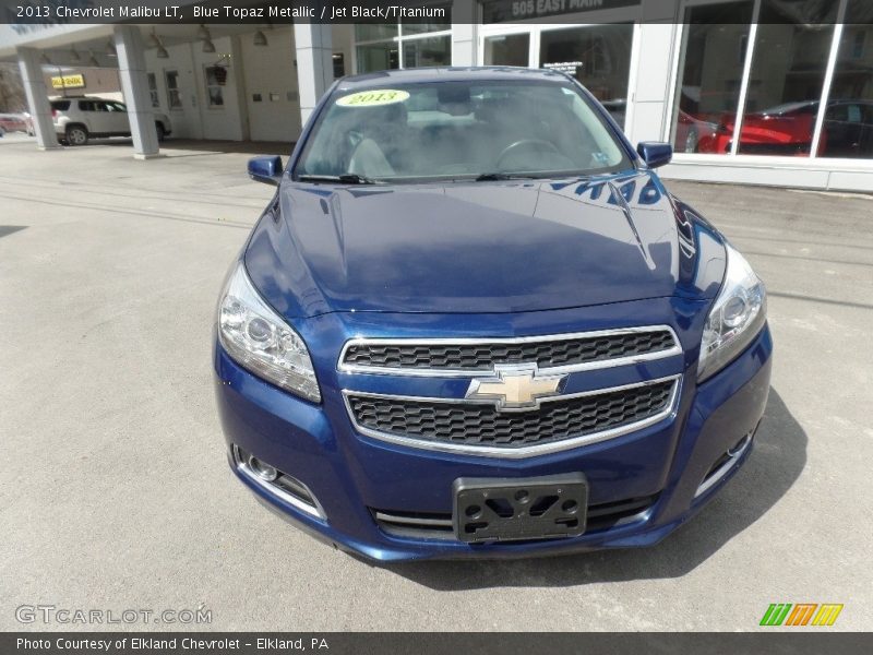 Blue Topaz Metallic / Jet Black/Titanium 2013 Chevrolet Malibu LT