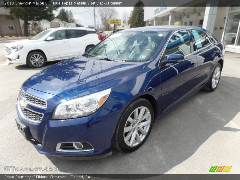 Blue Topaz Metallic / Jet Black/Titanium 2013 Chevrolet Malibu LT