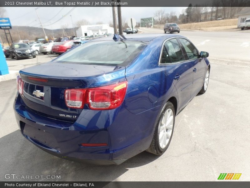 Blue Topaz Metallic / Jet Black/Titanium 2013 Chevrolet Malibu LT