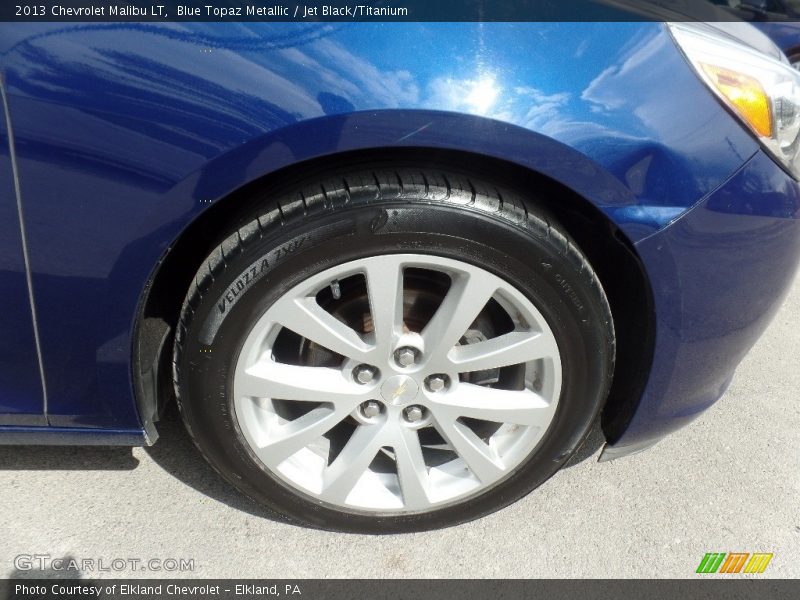 Blue Topaz Metallic / Jet Black/Titanium 2013 Chevrolet Malibu LT