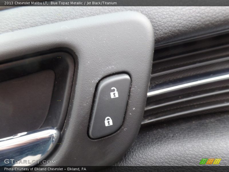 Blue Topaz Metallic / Jet Black/Titanium 2013 Chevrolet Malibu LT