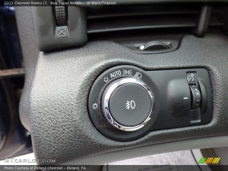 Blue Topaz Metallic / Jet Black/Titanium 2013 Chevrolet Malibu LT