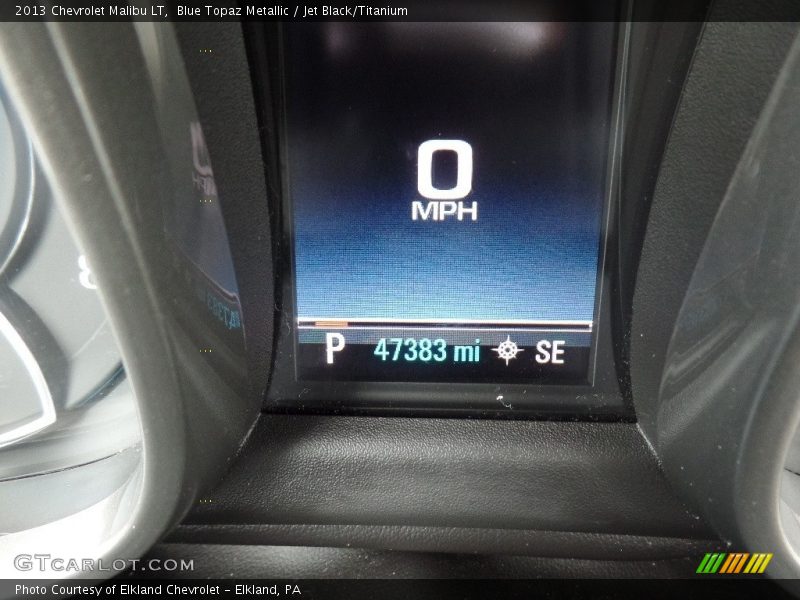 Blue Topaz Metallic / Jet Black/Titanium 2013 Chevrolet Malibu LT