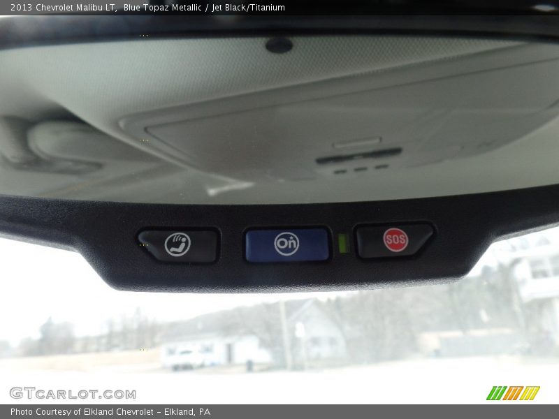 Blue Topaz Metallic / Jet Black/Titanium 2013 Chevrolet Malibu LT