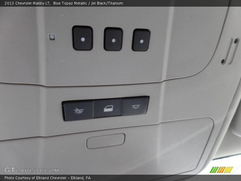 Blue Topaz Metallic / Jet Black/Titanium 2013 Chevrolet Malibu LT