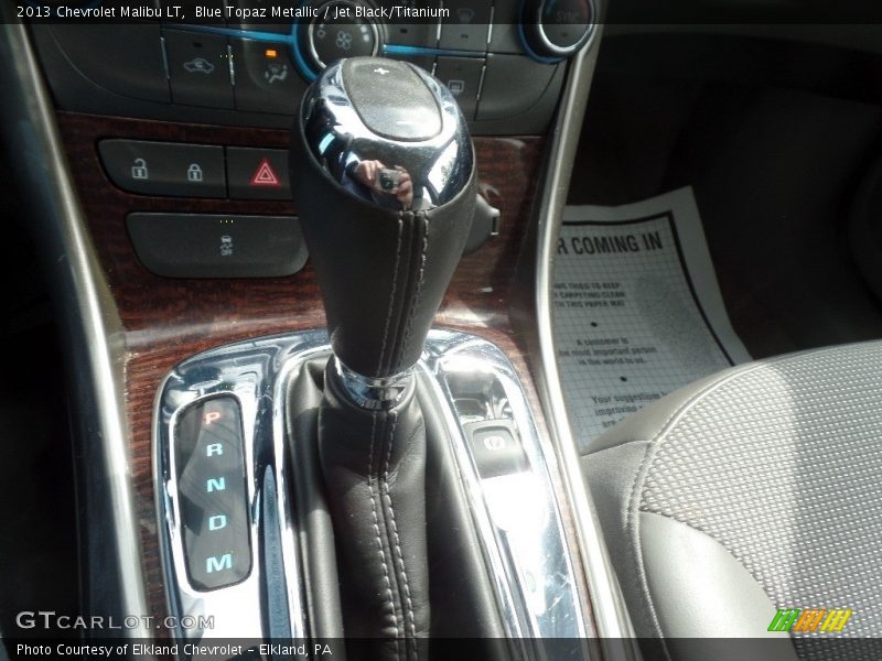 Blue Topaz Metallic / Jet Black/Titanium 2013 Chevrolet Malibu LT