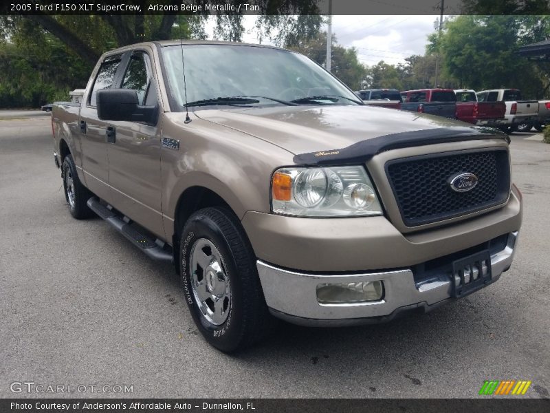 Arizona Beige Metallic / Tan 2005 Ford F150 XLT SuperCrew