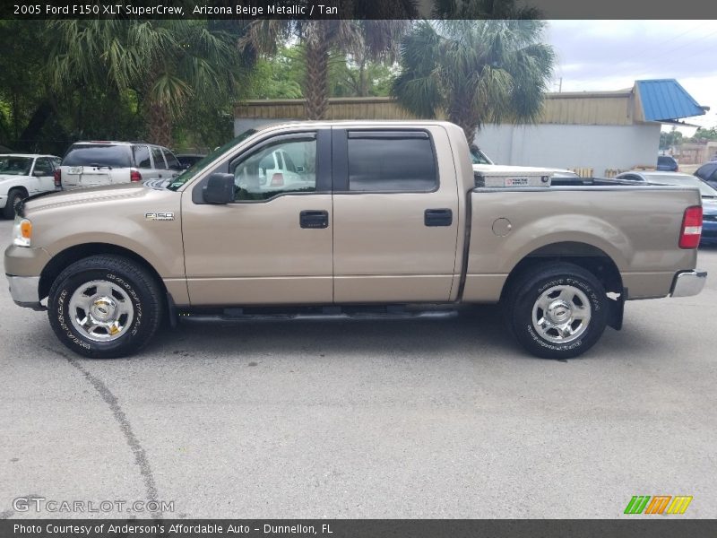 Arizona Beige Metallic / Tan 2005 Ford F150 XLT SuperCrew