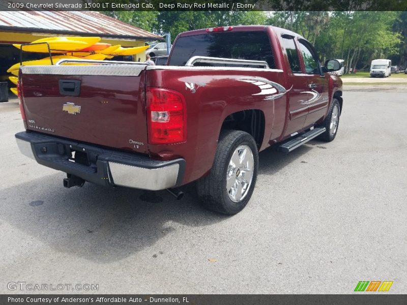 Deep Ruby Red Metallic / Ebony 2009 Chevrolet Silverado 1500 LT Extended Cab