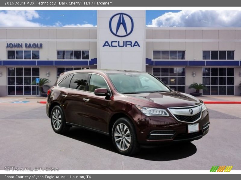 Dark Cherry Pearl / Parchment 2016 Acura MDX Technology