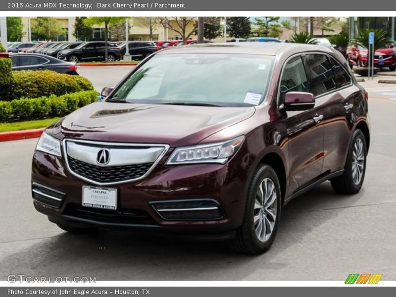 Dark Cherry Pearl / Parchment 2016 Acura MDX Technology