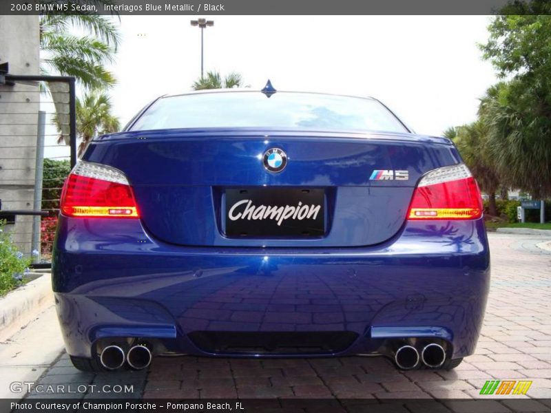 Interlagos Blue Metallic / Black 2008 BMW M5 Sedan