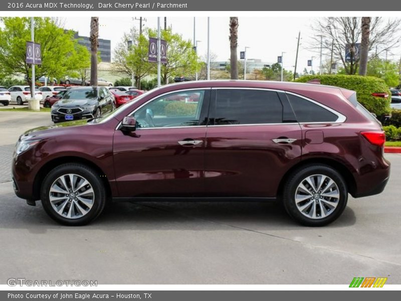 Dark Cherry Pearl / Parchment 2016 Acura MDX Technology
