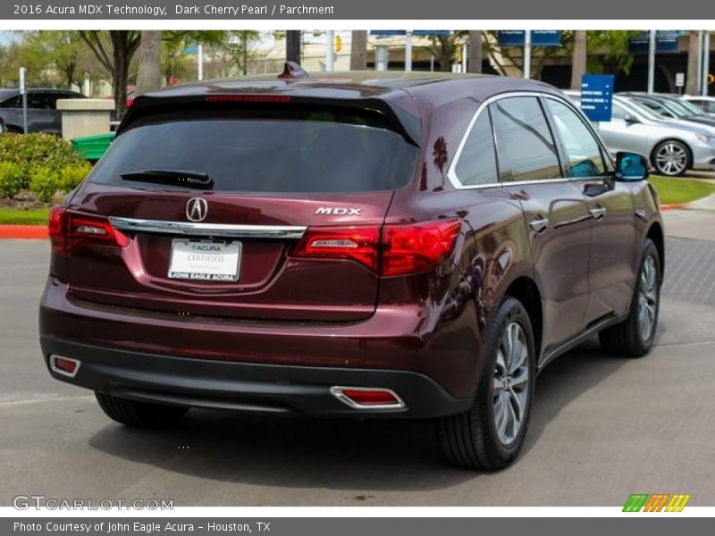 Dark Cherry Pearl / Parchment 2016 Acura MDX Technology